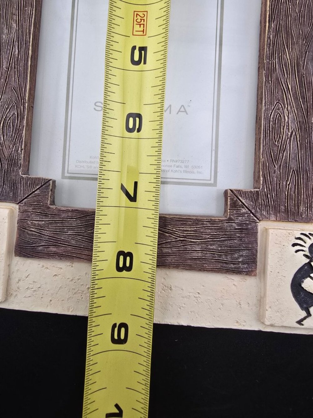 Sonoma Kokopelli Resin 4x6 Picture Frame Wood Like Texture 3D - Picture 9 of 9